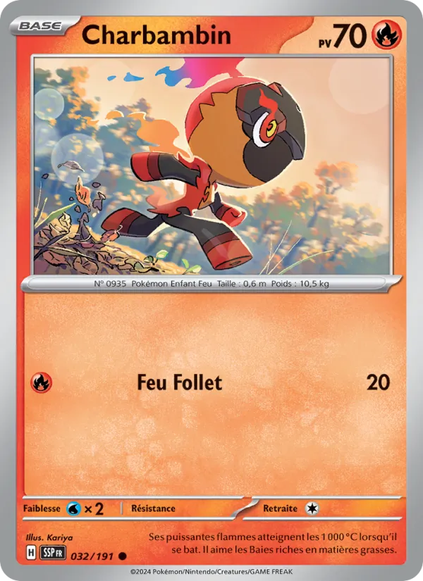 Carte Charbambin 032/191 – Étincelles Déferlantes
