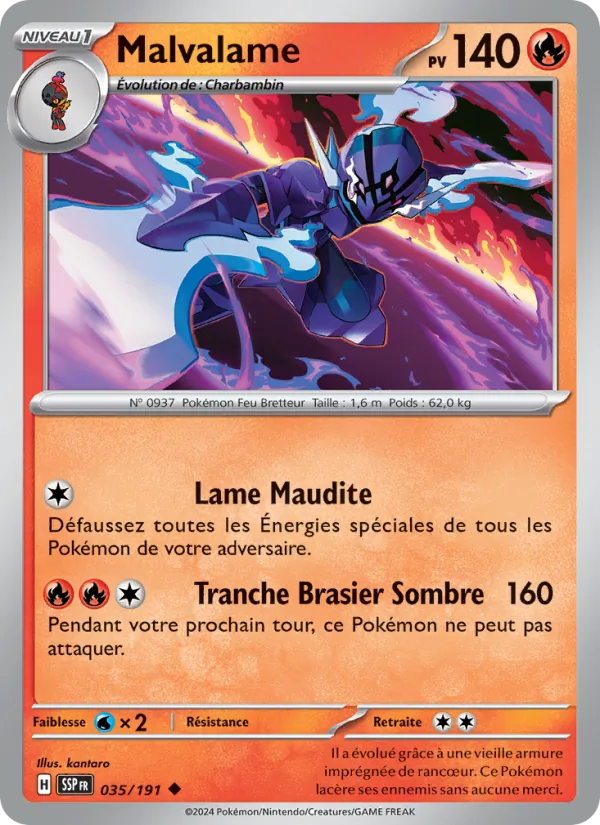 Carte Malvalame 035/191 – Étincelles Déferlantes