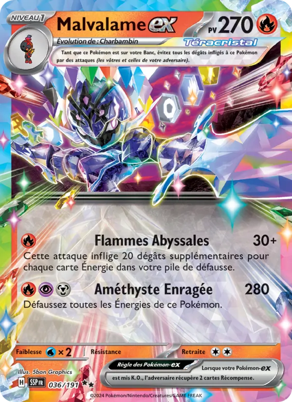 Carte Malvalame-ex 036/191 – Étincelles Déferlantes