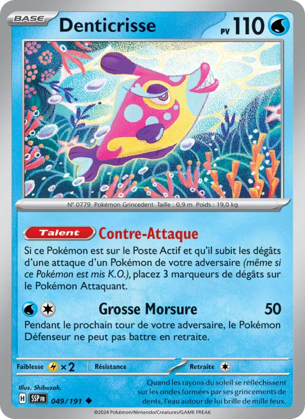 Carte Denticrisse 049/191 – Étincelles Déferlantes
