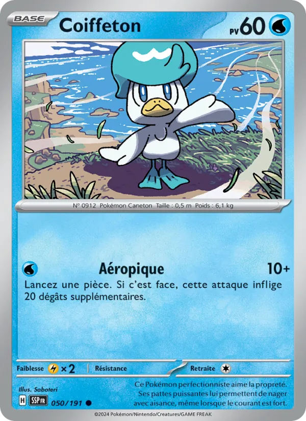 Carte Coiffeton 050/191 – Étincelles Déferlantes
