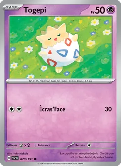 Carte Togepi 070/191 – Étincelles Déferlantes