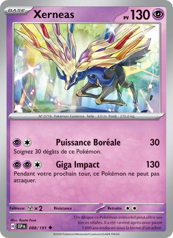 Carte Xerneas 088/191 – Étincelles Déferlantes