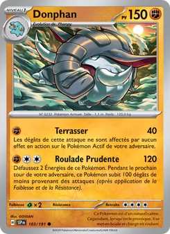 Carte Donphan 103/191 – Étincelles Déferlantes