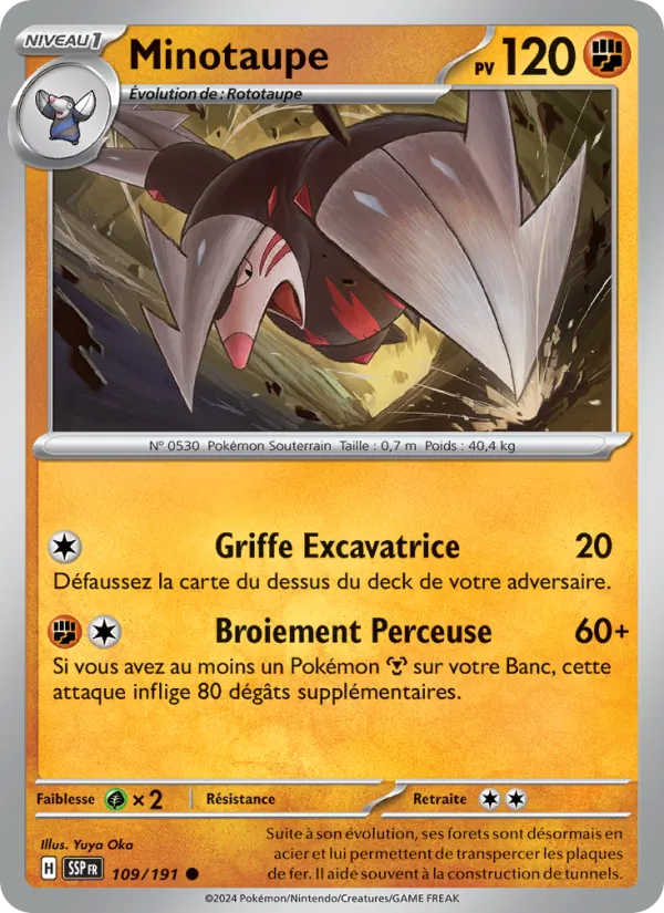 Carte Minotaupe 109/191 – Étincelles Déferlantes