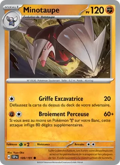 Carte Minotaupe 109/191 – Étincelles Déferlantes