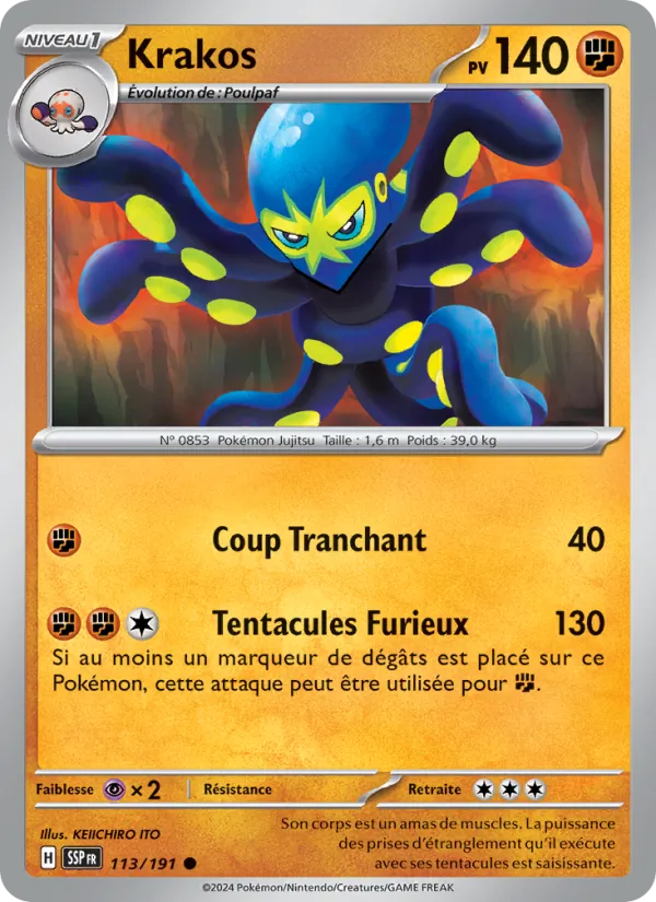 Carte Krakos 113/191 – Étincelles Déferlantes