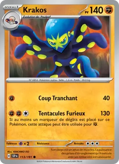 Carte Krakos 113/191 – Étincelles Déferlantes