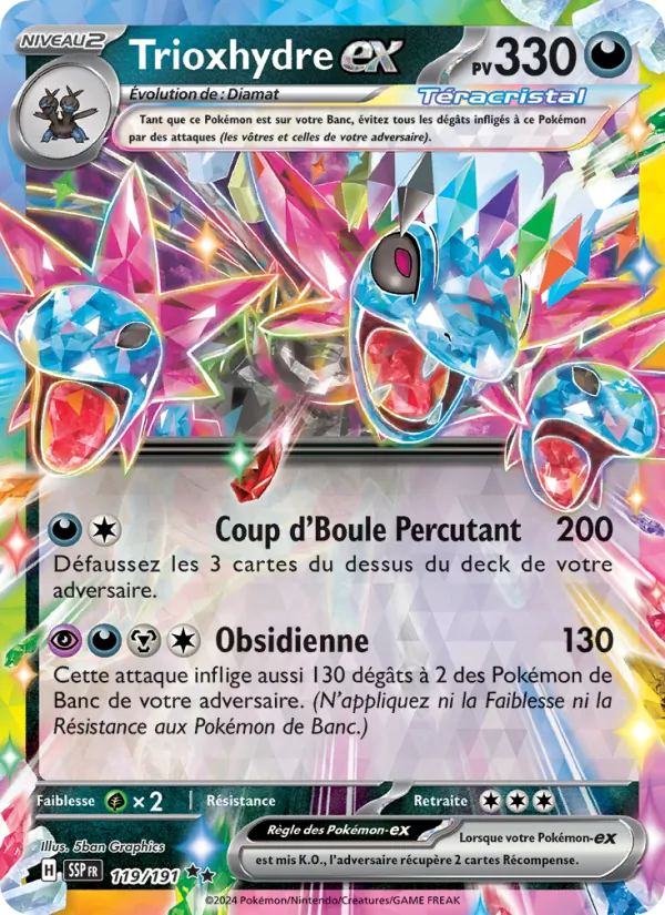 Carte Trioxhydre-ex 119/191 – Étincelles Déferlantes