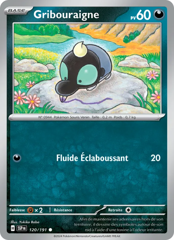Carte Gribouraigne 120/191 – Étincelles Déferlantes