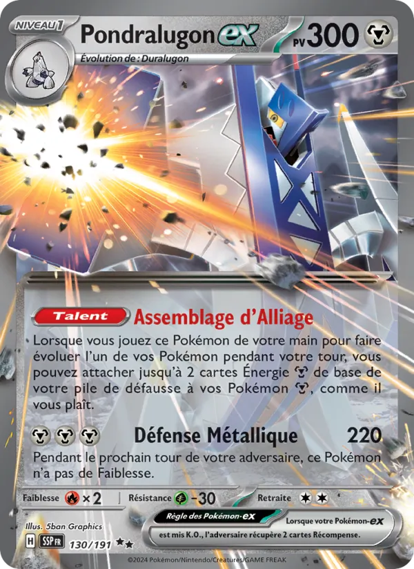 Carte Pondralugon-ex 130/191 – Étincelles Déferlantes