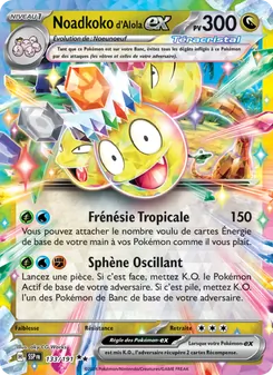 Carte Noadkoko d'Alola-ex 133/191 – Étincelles Déferlantes