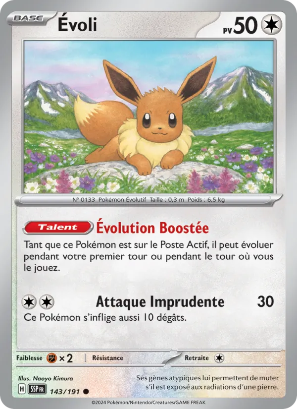 Carte Évoli 143/191 – Étincelles Déferlantes