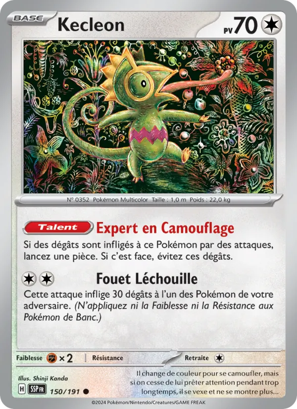 Carte Kecleon 150/191 – Étincelles Déferlantes