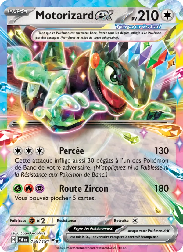 Carte Motorizard-ex 159/191 – Étincelles Déferlantes