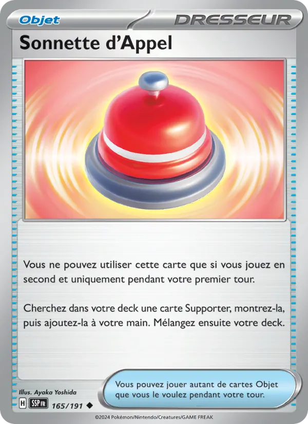 Carte Sonnette d'Appel 165/191 – Étincelles Déferlantes