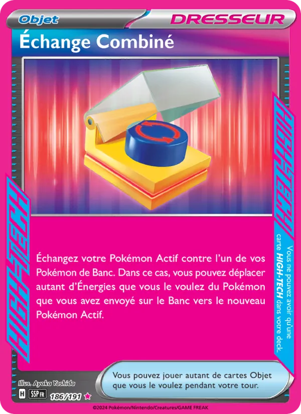 Carte Échange Combiné 186/191 – Étincelles Déferlantes