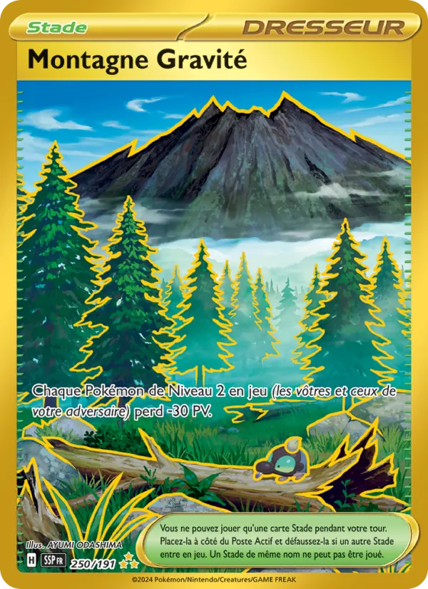 Carte Montagne Gravité 250/191 – Étincelles Déferlantes