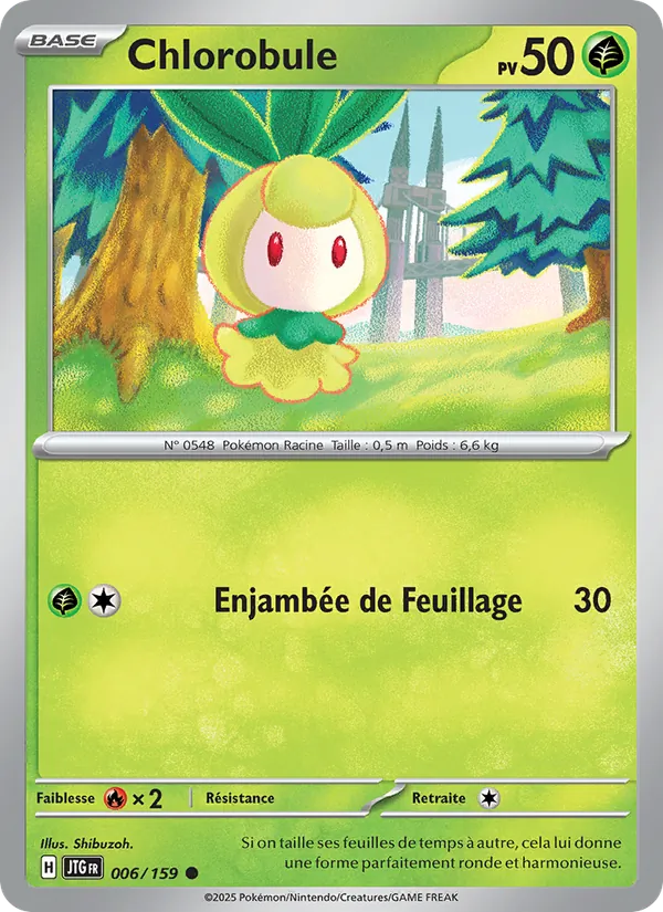 Carte Chlorobule 006/159 – Aventures Ensemble