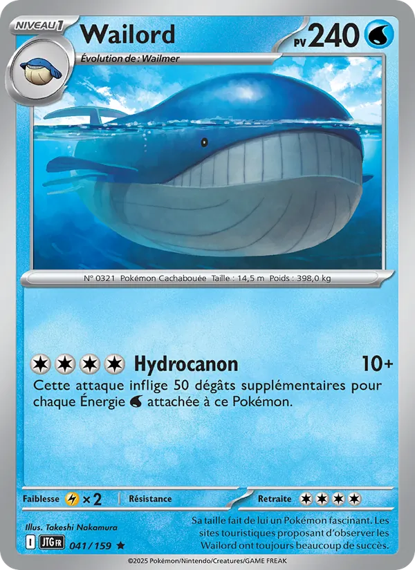 Carte Wailord 041/159 – Aventures Ensemble