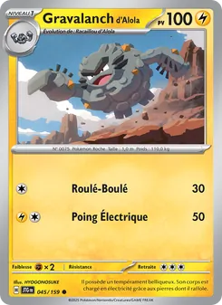 Carte Gravalanch d'Alola 045/159 – Aventures Ensemble