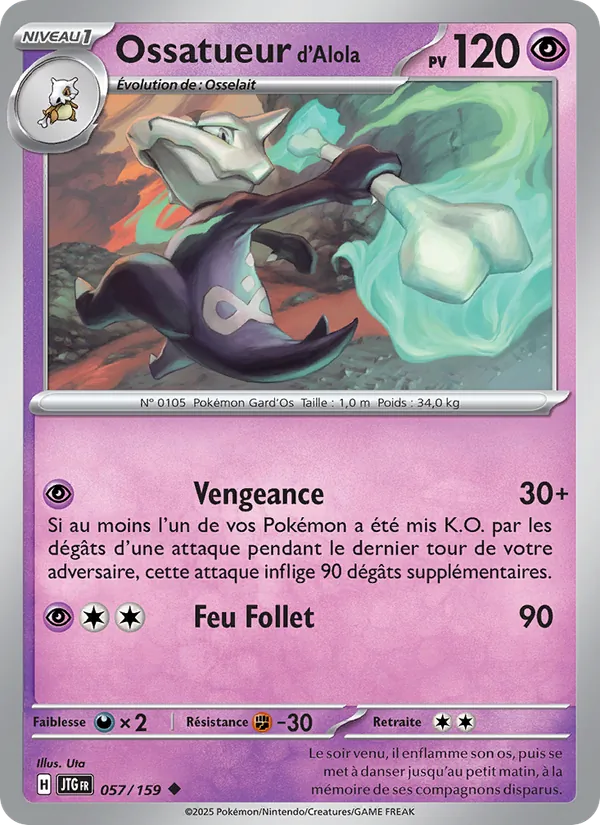 Carte Ossatueur d'Alola 057/159 – Aventures Ensemble