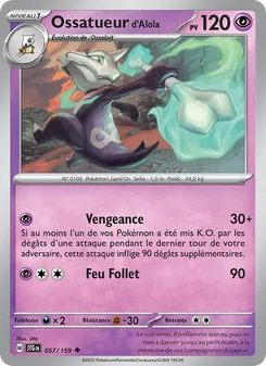 Carte Ossatueur d'Alola 057/159 – Aventures Ensemble