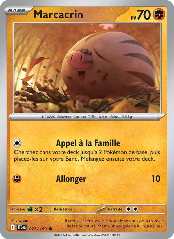 Carte Marcacrin 077/159 – Aventures Ensemble