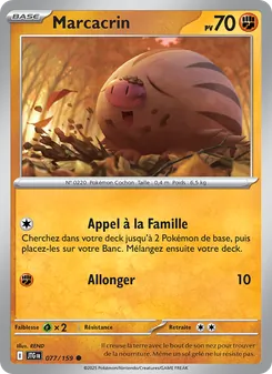 Carte Marcacrin 077/159 – Aventures Ensemble