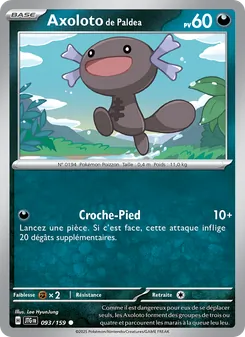 Carte Axoloto de Paldea 093/159 – Aventures Ensemble