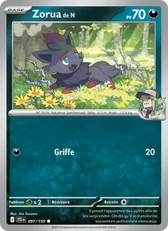 Carte Zorua de N 097/159 – Aventures Ensemble