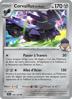 Carte Corvaillus de Nabil 108/159 – Aventures Ensemble