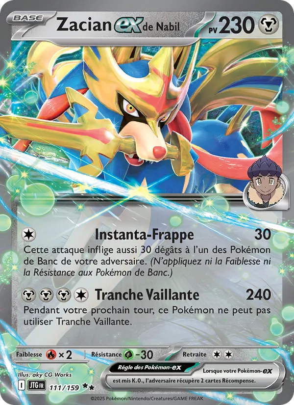 Carte Zacian-ex de Nabil 111/159 – Aventures Ensemble