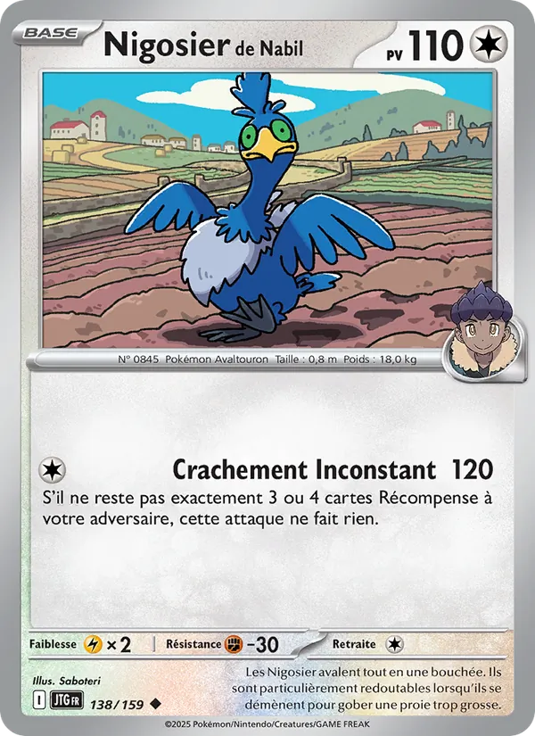Carte Nigosier de Nabil 138/159 – Aventures Ensemble