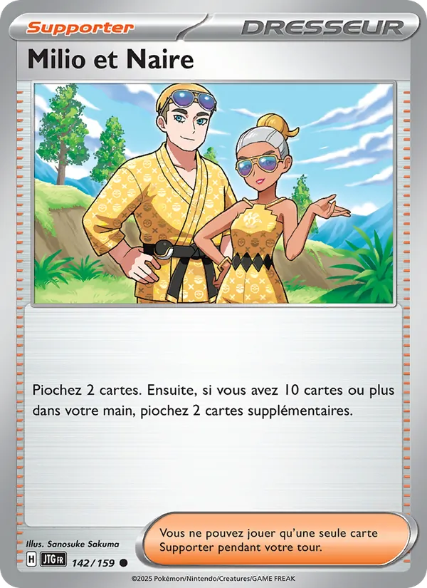 Carte Milio et Naire 142/159 – Aventures Ensemble