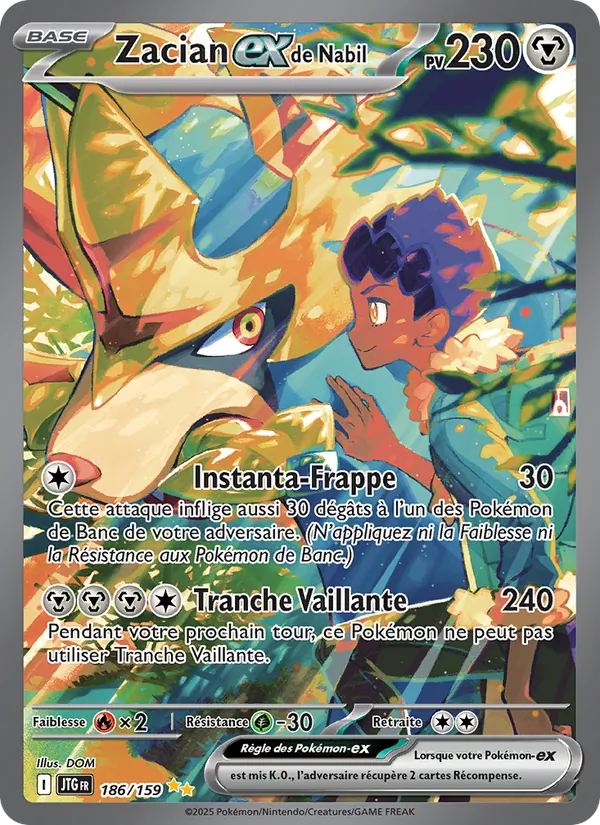 Carte Zacian-ex de Nabil 186/159 – Aventures Ensemble