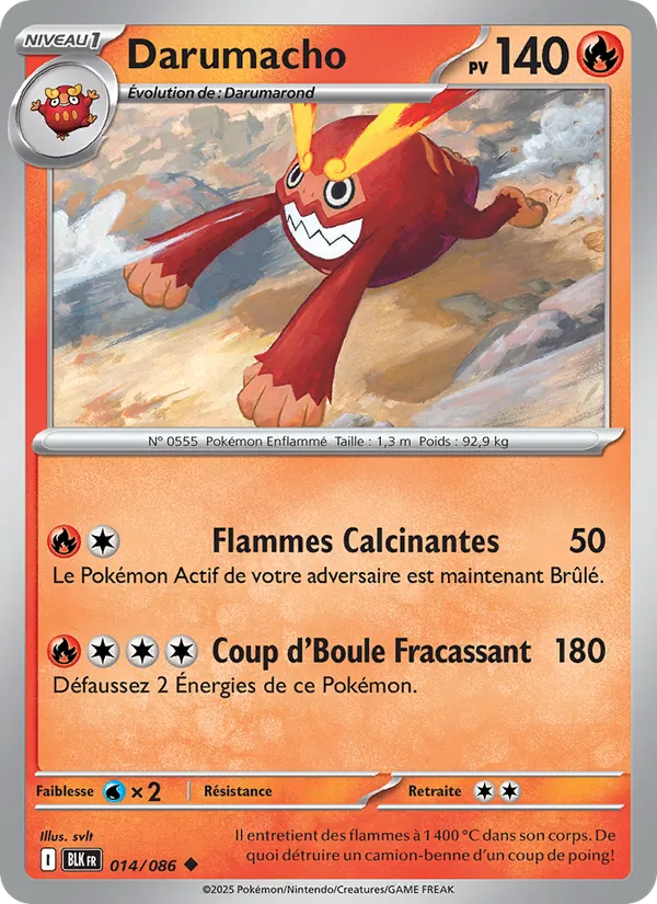 Carte Darumacho 014/086 – Foudre Noire
