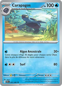 Carte Carapagos 022/086 – Foudre Noire