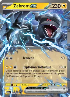 Carte Zekrom-ex 034/086 – Foudre Noire