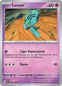 Carte Lewsor 040/086 – Foudre Noire
