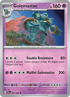 Carte Golemastoc 043/086 – Foudre Noire