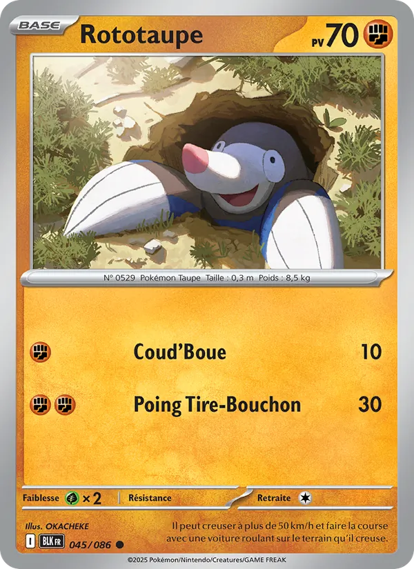 Carte Rototaupe 045/086 – Foudre Noire