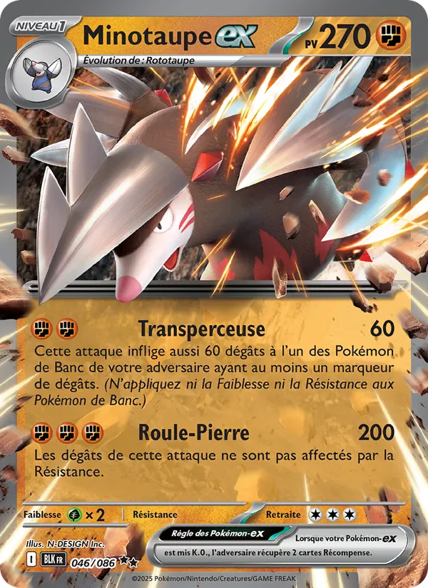 Carte Minotaupe-ex 046/086 – Foudre Noire