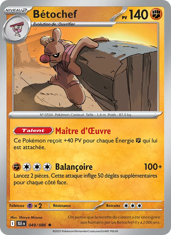 Carte Bétochef 049/086 – Foudre Noire