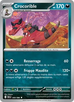 Carte Crocorible 059/086 – Foudre Noire