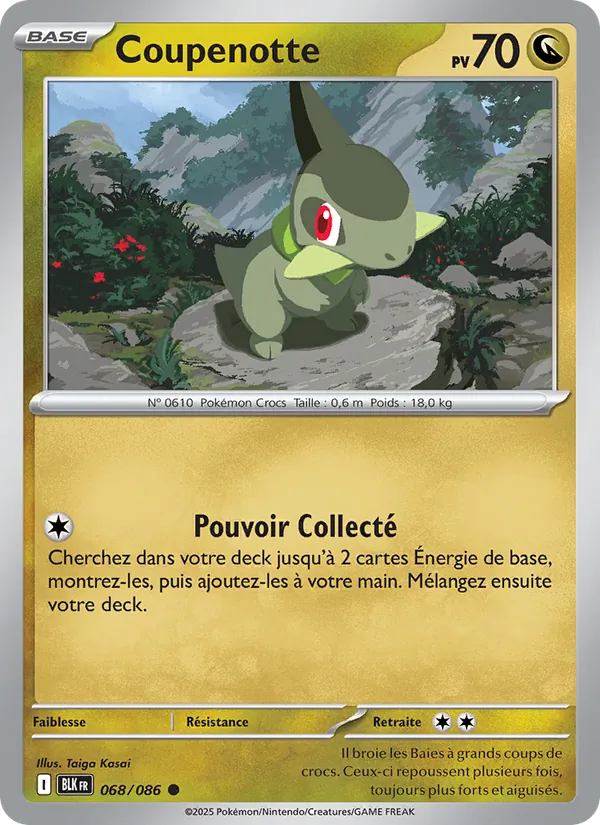 Carte Coupenotte 068/086 – Foudre Noire