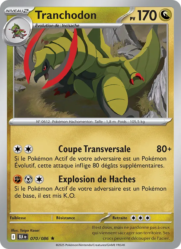 Carte Tranchodon 070/086 – Foudre Noire