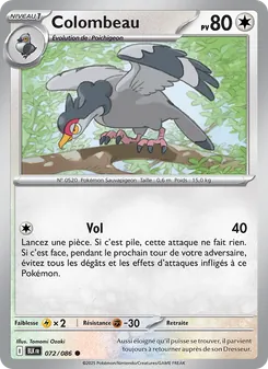 Carte Colombeau 072/086 – Foudre Noire