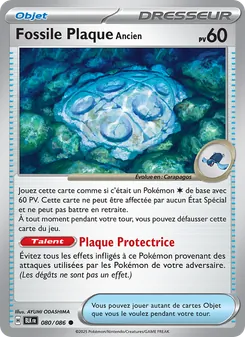 Carte Fossile Plaque Ancien 080/086 – Foudre Noire