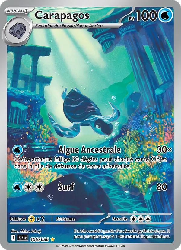 Carte Carapagos 106/086 – Foudre Noire